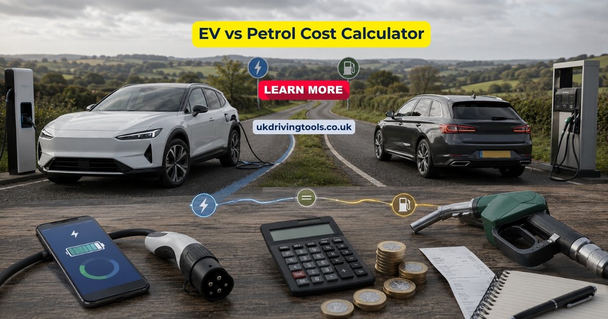 EV vs Petrol Cost Calculator UK online tools