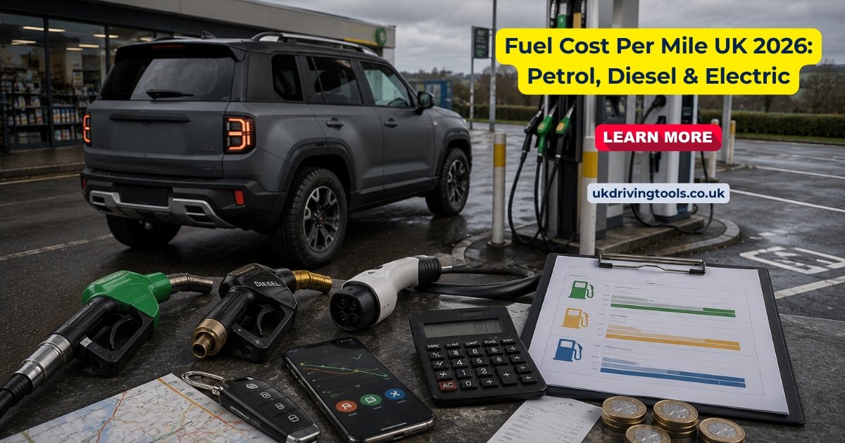 Fuel cost per mile UK — petrol, diesel and electric compared