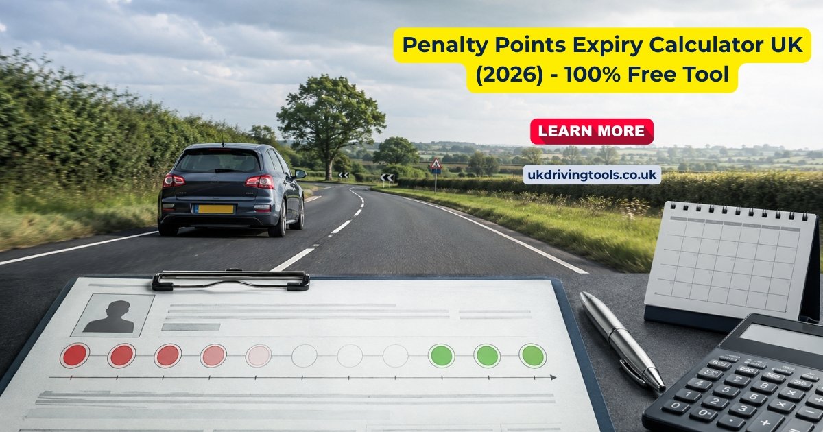 UK penalty points calculator showing when driving licence points expire