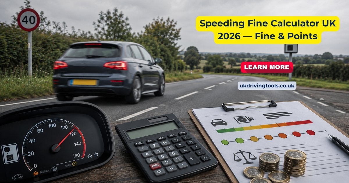 UK Speeding Fine Calculator online tool