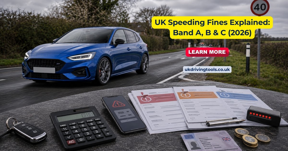 UK speeding fines explained — Band A, B and C penalties