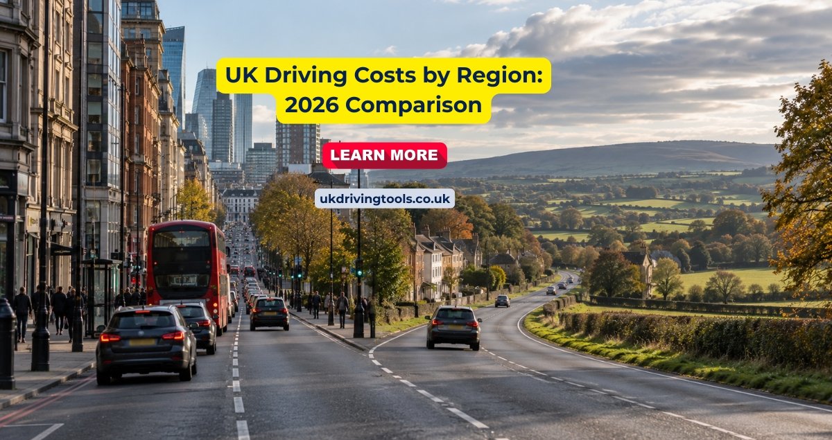 UK driving costs by region — insurance, parking, fuel and clean air zones compared
